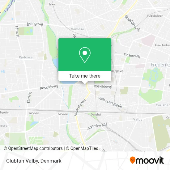 Clubtan Valby map