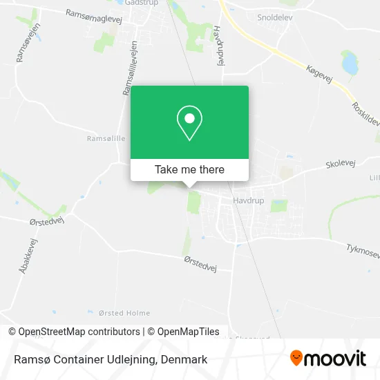 Ramsø Container Udlejning map