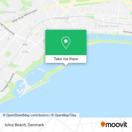 Ishoj Beach map