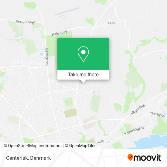 Centerlak map