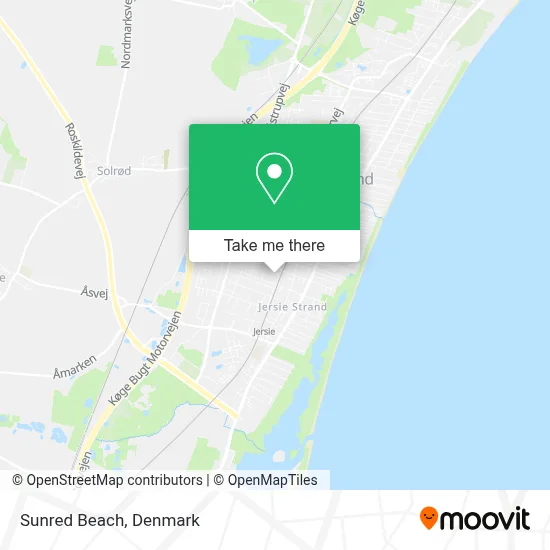 Sunred Beach map