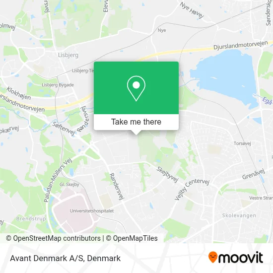 Avant Denmark A/S map