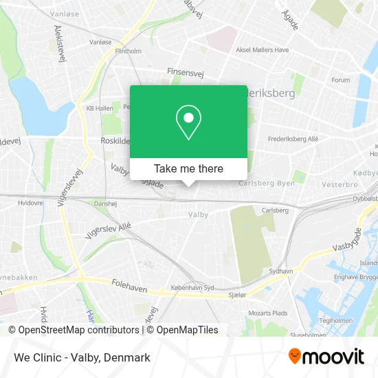 We Clinic - Valby map
