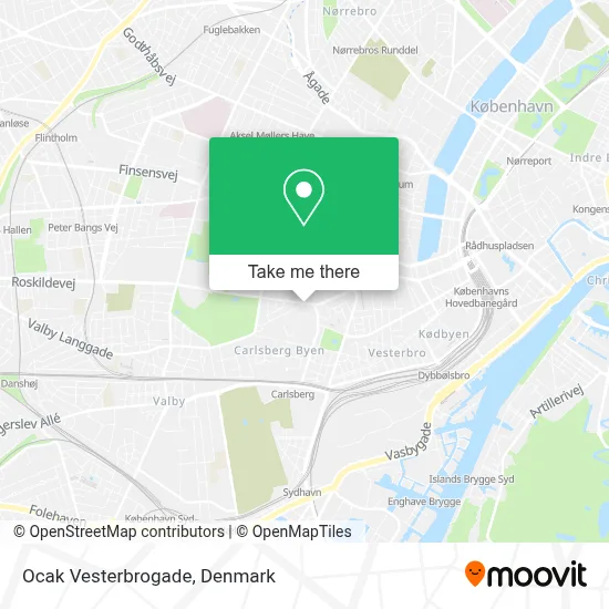 Ocak Vesterbrogade map