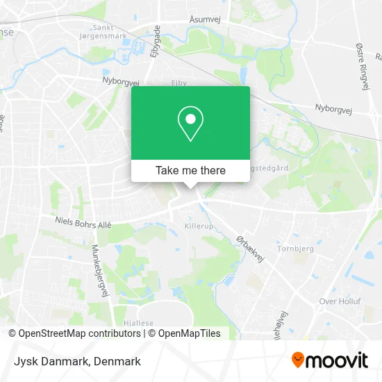 Jysk Danmark map
