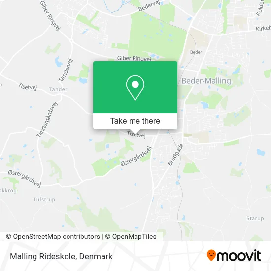 Malling Rideskole map