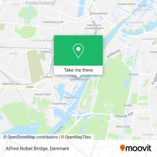 Alfred Nobel Bridge map