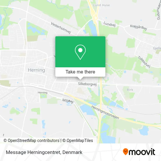 Message Herningcentret map
