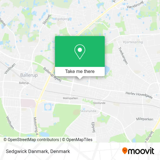 Sedgwick Danmark map