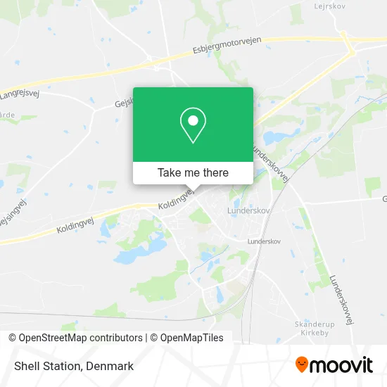Shell Station map