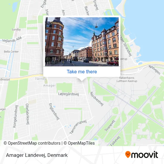 Amager Landevej map