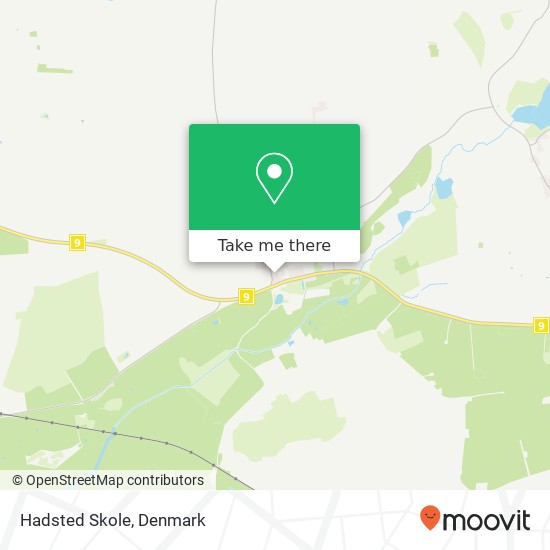 Hadsted Skole map