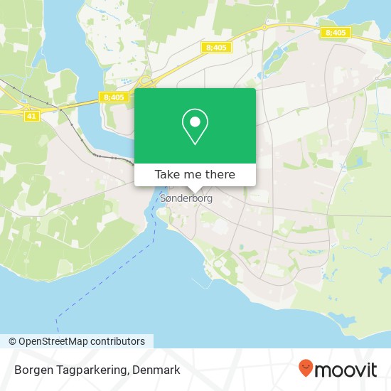 Borgen Tagparkering map