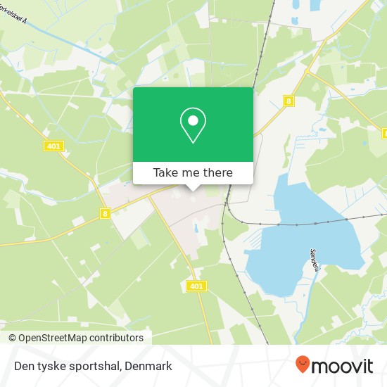Den tyske sportshal map