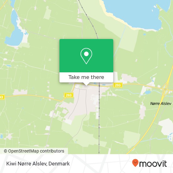 Kiwi Nørre Alslev map