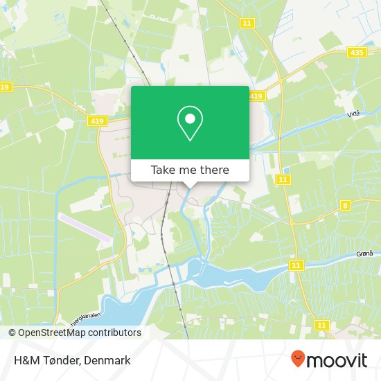 H&M Tønder map