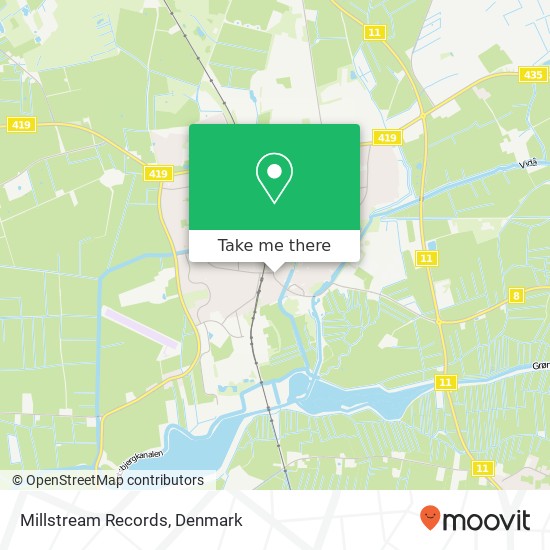 Millstream Records map