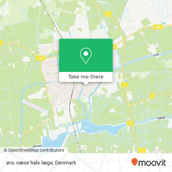 øre, næse hals læge map