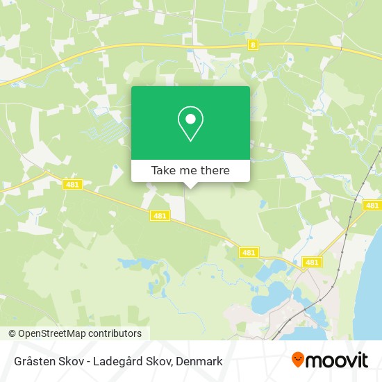 Gråsten Skov - Ladegård Skov map