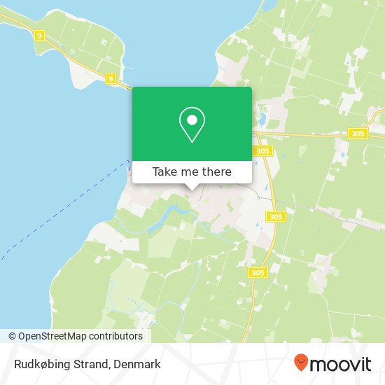 Rudkøbing Strand map