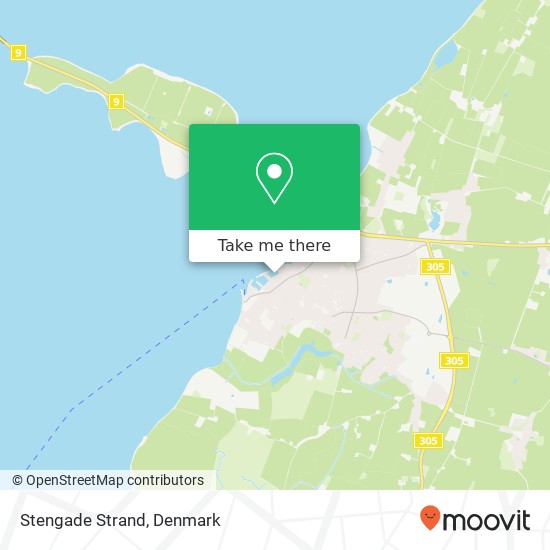 Stengade Strand map