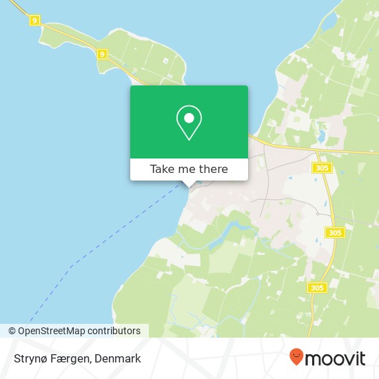 Strynø Færgen map
