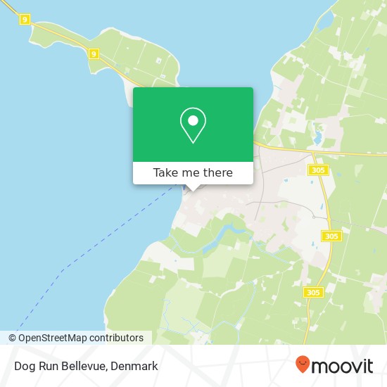 Dog Run Bellevue map