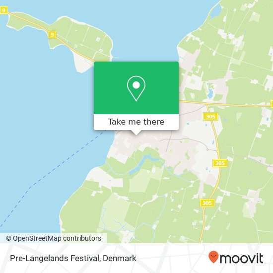 Pre-Langelands Festival map