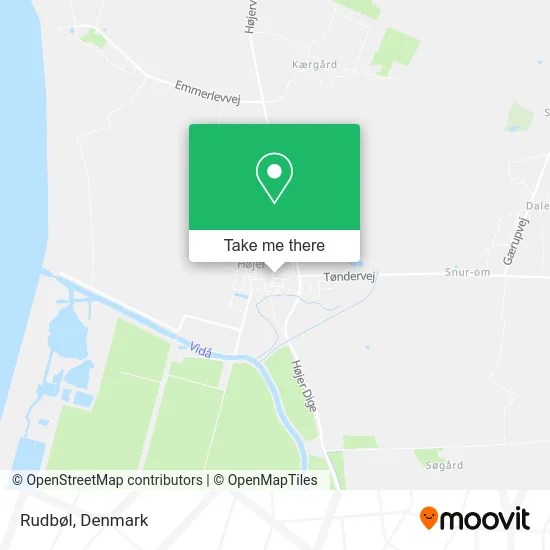 Rudbøl map