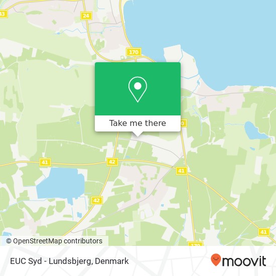 EUC Syd - Lundsbjerg map