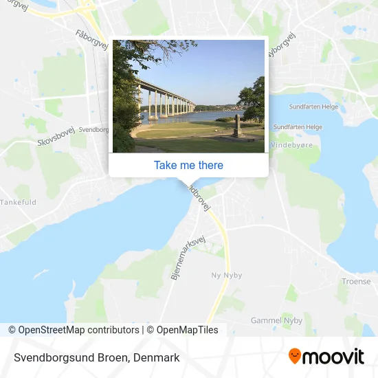 Svendborgsund Broen map