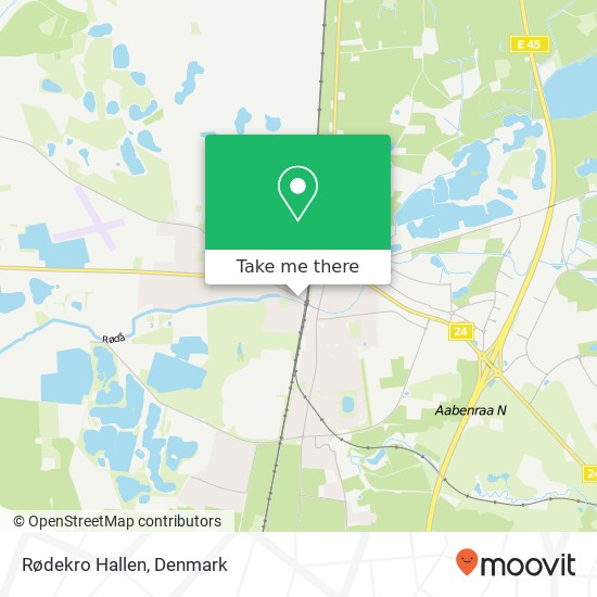 Rødekro Hallen map