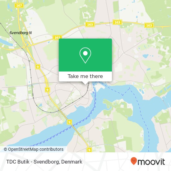 TDC Butik - Svendborg map