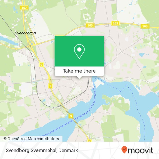 Svendborg Svømmehal map