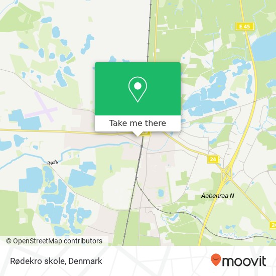 Rødekro skole map