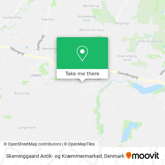 Skerninggaard Antik- og Kræmmermarked map