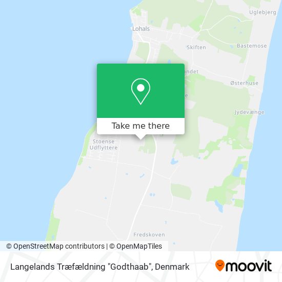 Langelands Træfældning  "Godthaab" map