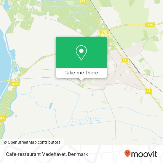 Cafe-restaurant Vadehavet map