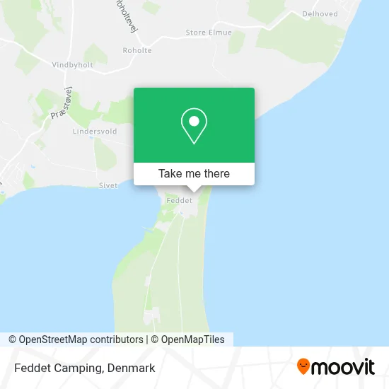 Feddet Camping map