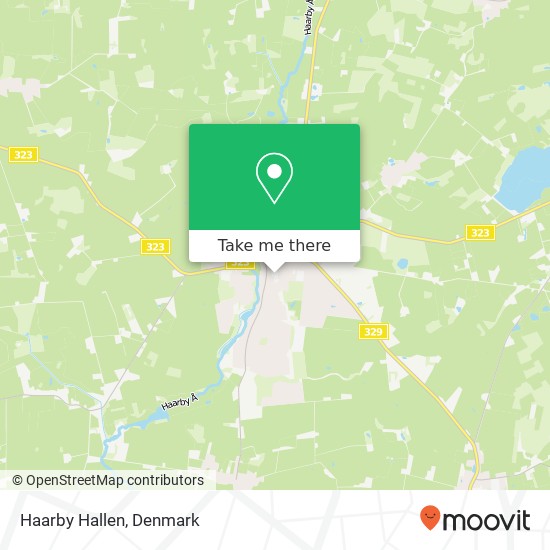 Haarby Hallen map