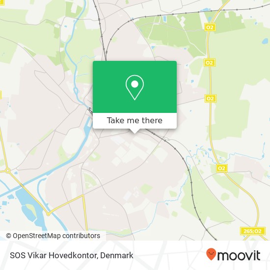 SOS Vikar Hovedkontor map