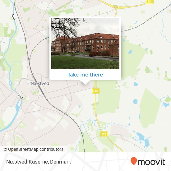 Næstved Kaserne map