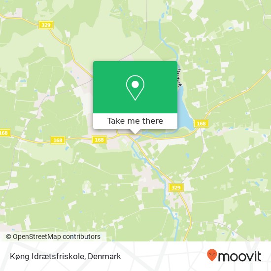 Køng Idrætsfriskole map