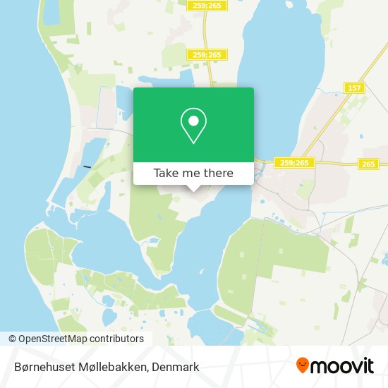 Børnehuset Møllebakken map