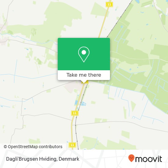 Dagli'Brugsen Hviding map