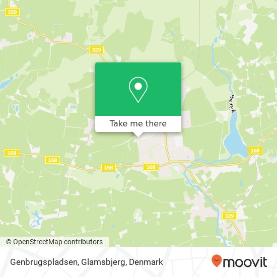 Genbrugspladsen, Glamsbjerg map