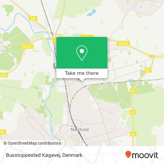 Busstoppested Køgevej map