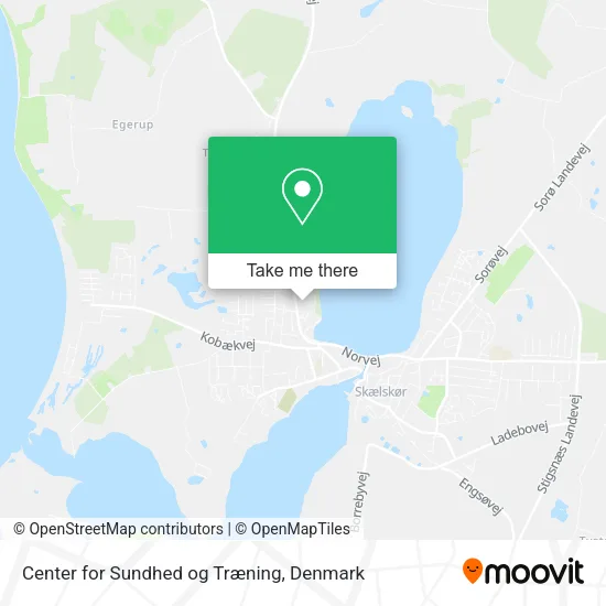 Center for Sundhed og Træning map