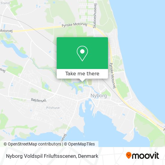 Nyborg Voldspil Friluftsscenen map