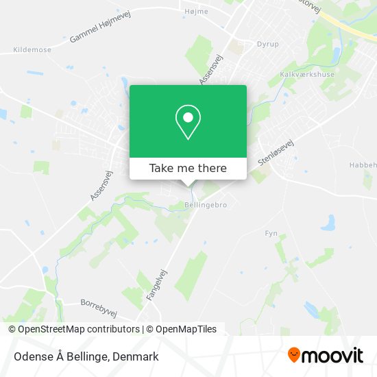 Odense Å Bellinge map